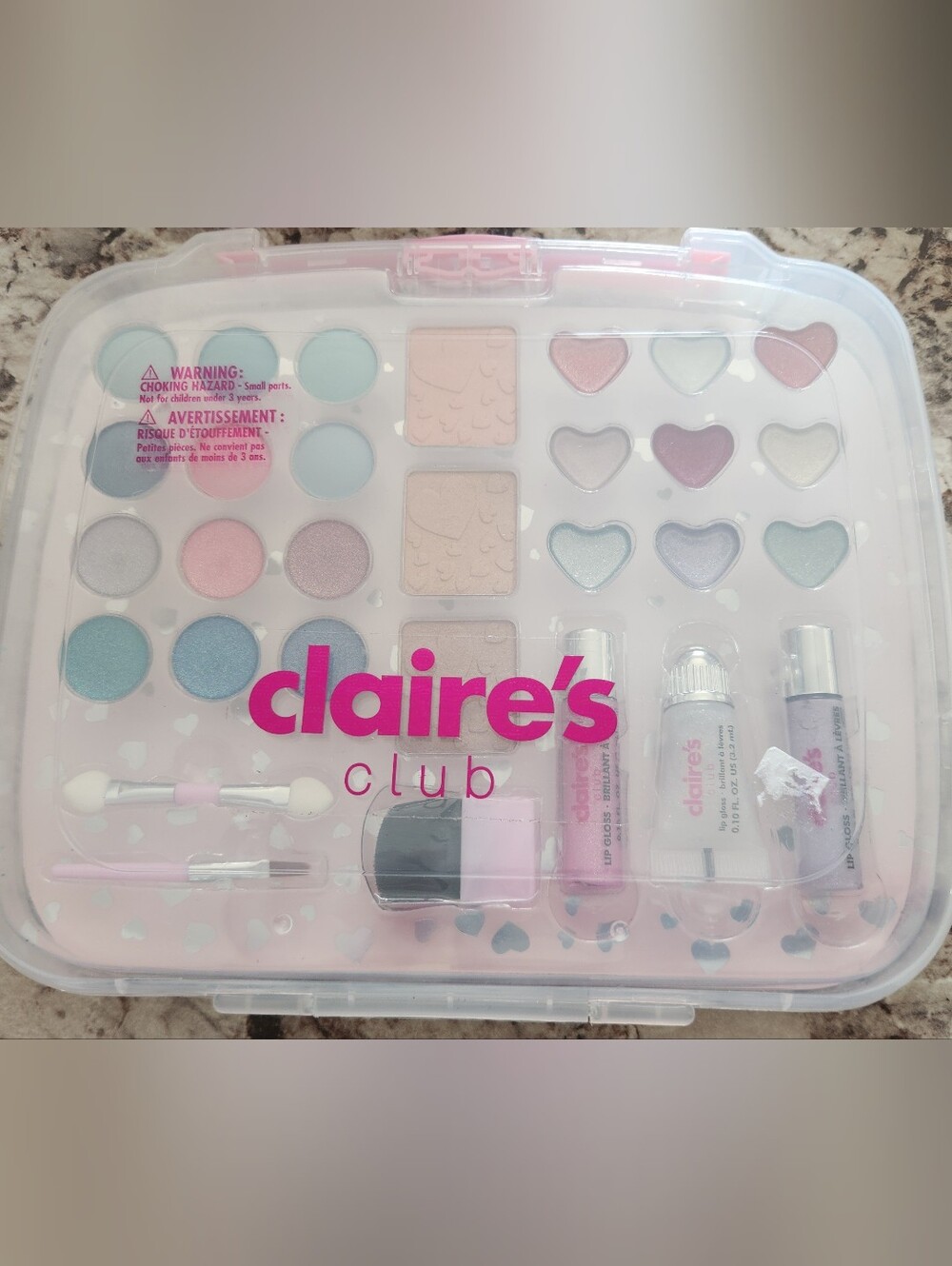Claire's Club Pink & Pastel Kids Makeup Set
